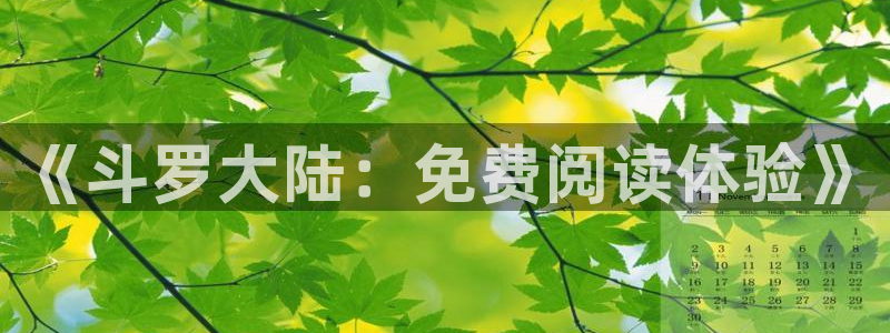 51漫画下载入口：《斗罗大陆：免费阅读体验》